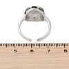 Brass Cuff Rings for Women RJEW-C122-02P-5