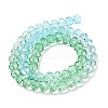 Transparent Painted Glass Beads Strands DGLA-A034-T8mm-A16-5