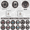 12 Sets 3 Colors Alloy Decorative Rivets BUTT-CP0001-07B-2