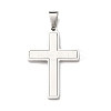 Brushed 304 Stainless Steel Pendants STAS-P421-15P-1