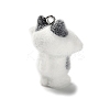 3D Opaque Resin Flocking Pendants LS-RESI-G109-02-2