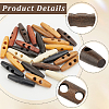 32Pcs 8 Colors 2-Hole Wood Buttons DIY-GF0011-42A-5