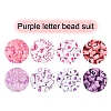 8 Style Pink & Purple Series Opaque Acrylic Beads MACR-YW0001-50-2