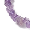 5Pcs 5 Styles Natural Rose Quartz & Quartz Crystal & Howlite & Green Aventurine & Amethyst Chip Beaded Stretch Bracelets for Women BJEW-JB10935-5