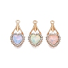 Alloy Glass Pendants PALLOY-N176-66KCG-1