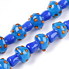 Handmade Lampwork Beads Strands LAMP-N024-09B-2