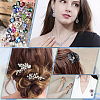 600Pcs 6 Style Glass Rhinestone Cabochons GGLA-HY0001-03-6