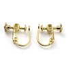 Brass Clip-on Earring Findings KK-Z007-22G-2