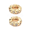 Brass Micro Pave Cubic Zirconia Beads KK-A259-04G-1