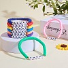8Pcs 8 Colors Polymer Clay Heishi Surfer Stretch Bracelets Set BJEW-SW00085-4