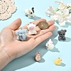 5Pcs Flocky Resin Pendants FIND-YW0009-13-4