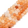 Natural Red Agate Beads Strands G-A248-A06-01-2