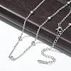 Brass Ball Cable Chain Necklaces for Women NJEW-M051-01P-5