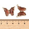 Brass Pave Faceted Glass Connector Charms FIND-Z020-03I-3