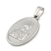 Non-Tarnish 304 Stainless Steel Pendants STAS-B071-02A-14P-2