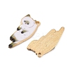 Alloy Enamel Pendants ENAM-WH0054-58B-2
