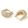 Rack Plating Brass Micro Pave Cubic Zirconia Hoop Earrings EJEW-M230-10G-2