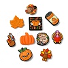 20Pcs 10 Styles Thanksgiving Day Themed Silicone Beads Sets SIL-CJ0002-88-8
