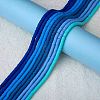 10 Strands 5 Colors Flat Round Handmade Polymer Clay Beads CLAY-SZ0002-02D-4