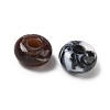 Tow Tone Acrylic European Beads OACR-C040-07-2