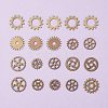 20Pcs Metal Alloy Steampunk Gear Charms Connectors Cog Pendants TIBEP-FS0001-04AB-3