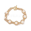 Natural Pearl Beaded Bracelet BJEW-JB09079-1