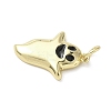Halloween Theme Brass Enamel Pendants KK-L248-01G-07-2