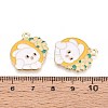 Alloy Enamel Pendants ENAM-T022-62A-3