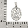 Non-Tarnish 304 Stainless Steel Pendants STAS-B071-02I-17P-3