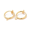 304 Stainless Steel Clip-on Earring Findings STAS-L238-025G-2