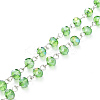 Handmade Electroplate Glass Beaded Chains X-AJEW-JB00529-08-1