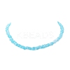 3Pcs 3 Color Acrylic Chips Beaded Chain Necklaces Set NJEW-JN04313-3