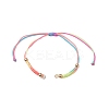 5 Colors Braided Nylon Cord Sets for DIY Bracelet Making AJEW-JB01238-2