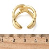 Brass Micro Pave Clear Cubic Zirconia Cuff Rings RJEW-C120-23G-5