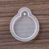 Flat Round Pendant Food Grade Silicone Molds DIY-D074-12-2