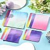 50Pcs 4 Style Two Tone Rectangle Plastic Zip Top Gift Bags OPP-FS0001-19A-3-10