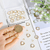 20Pcs Brass Huggie Hoop Earring Findings KK-BBC0014-57-3