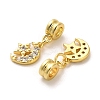 Rack Plating Brass Micro Pave Cubic Zirconia Charms KK-S398-01B-2