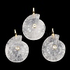 Natural Quartz Crystal Pendants G-H353-02G-01-1