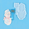 Christmas Theme DIY Snowman Display Silhouette Silicone Statue Molds LS-DIY-F114-04-1