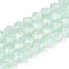 Transparent Crackle Glass Beads Strands GLAA-N053-10mm-06-1