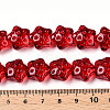 Transparency Glass Beads Strands GLAA-T023-12H-4