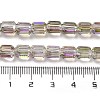 Electroplate Glass Beads Strands EGLA-D030-19P-4