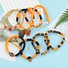 1 Set Handmade Polymer Clay Heishi Beads Stretch Bracelets Set BJEW-SZ0002-67A-01-3