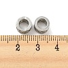 Brass Micro Pave Cubic Zirconia European Beads KK-H452-03P-2