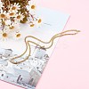 304 Stainless Steel Diamond Cut Cuban Link Chain Necklaces NJEW-JN03367-02-5