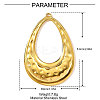 304 Stainless Steel Big Pendants STAS-OY003-37G-2