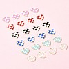 24Pcs 6 Styles Alloy Enamel Pendants ENAM-FS0002-37-9
