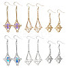 6 Pairs 304 Stainless Steel Hoop Earring Findings EJEW-CA00001-1