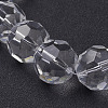 Faceted Glass Round Beads Strands X-GF20mmC01Y-2